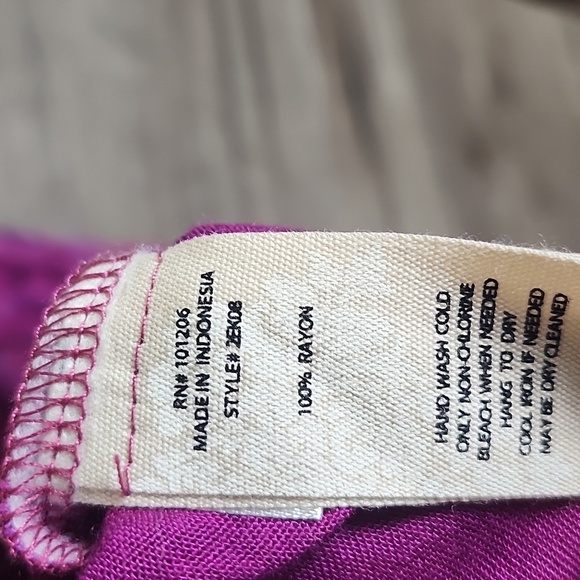 Soft Surrounding Pink Floral Tie Dye Big Island Shirt - Picture 9 of 10